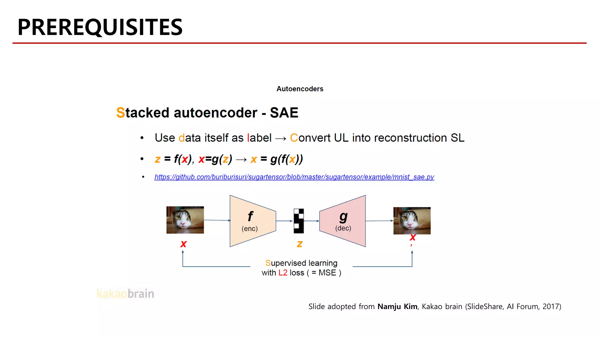 PREREQUISITES
Slide adopted from Namju Kim, Kakao brain (SlideShare, AI Forum, 2017)
 