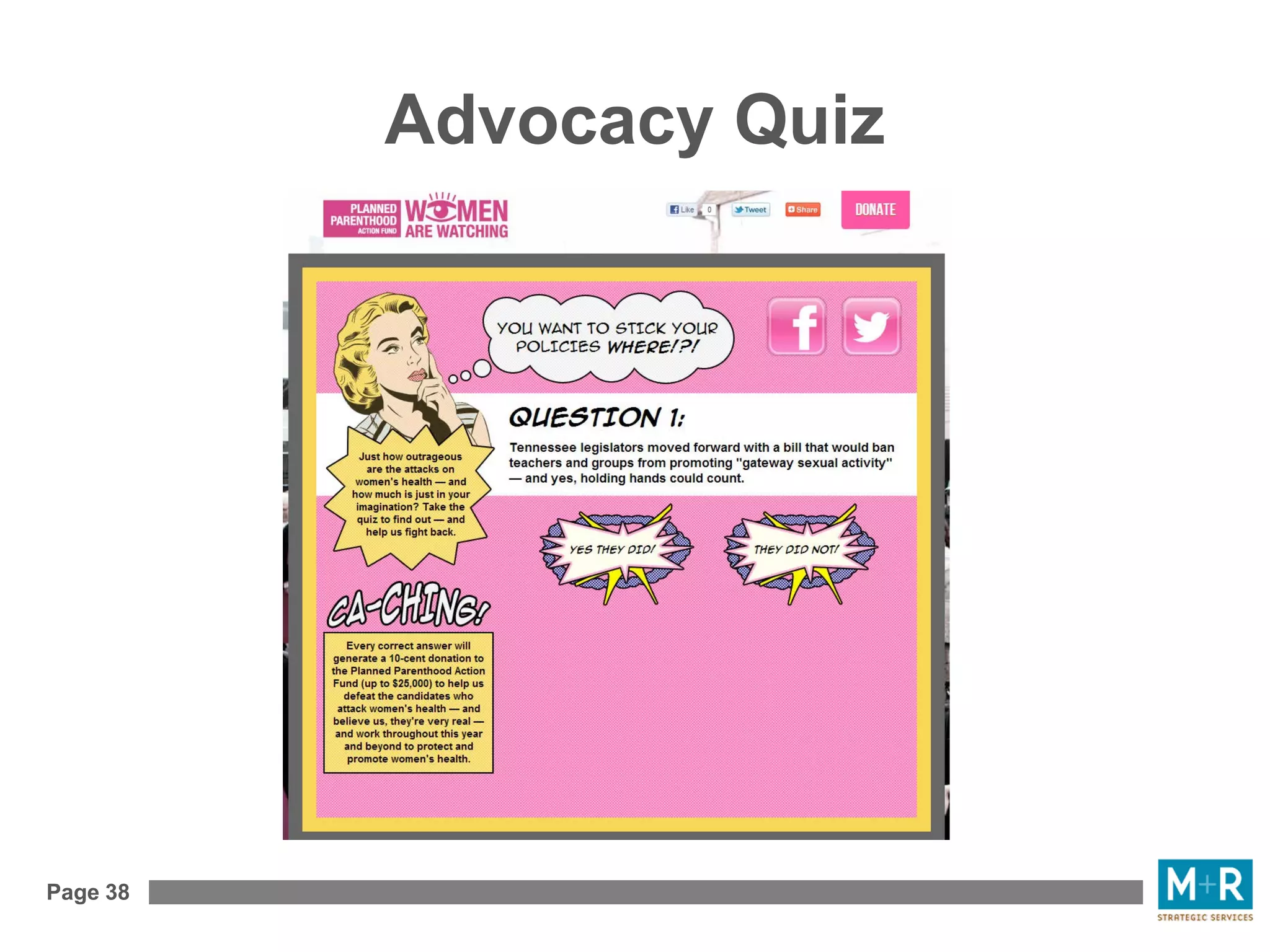 Page 38
Advocacy Quiz
 