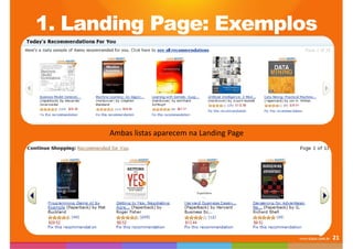 1. Landing Page: ExemplosAmbas listas aparecem na Landing Page21