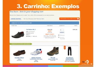 3. Carrinho: Exemplos26