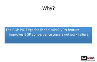 Fast Convergence in IP Network 