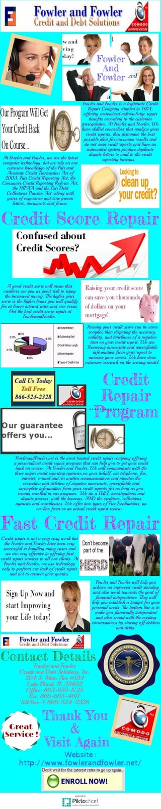 Fast credit repair score and program