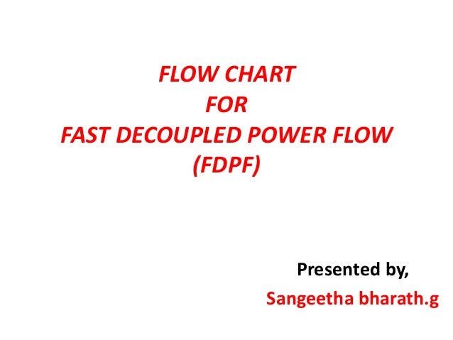 Fast Decoupled Power Flow Fdpf Flow Chart