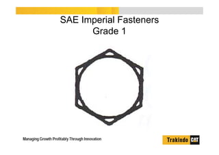 SAE Imperial Fasteners
Grade 1
 