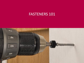 Product Knowledge Course
Introductory Level
FASTENERS 101
 