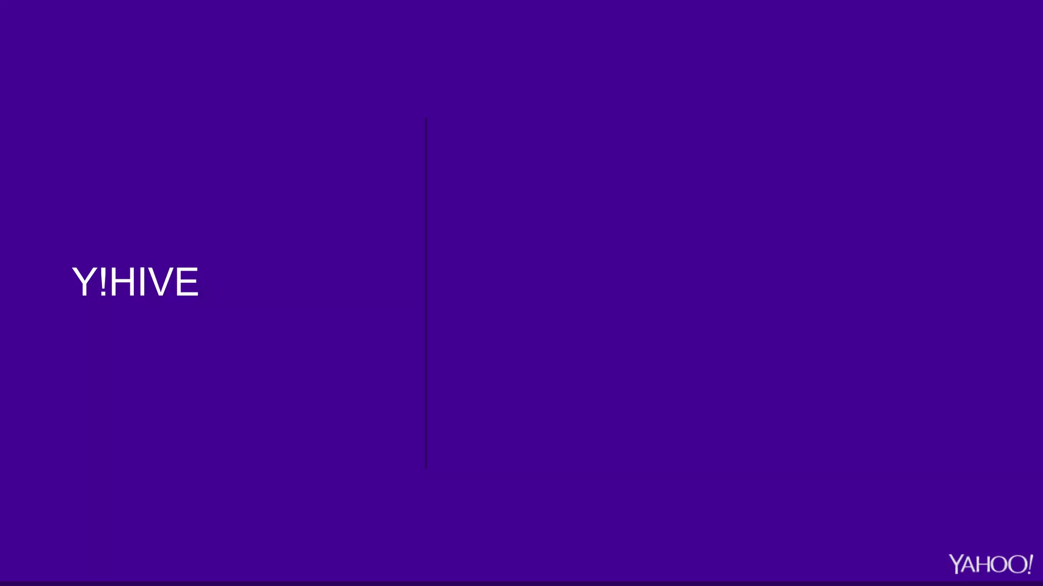 Y!HIVE
 