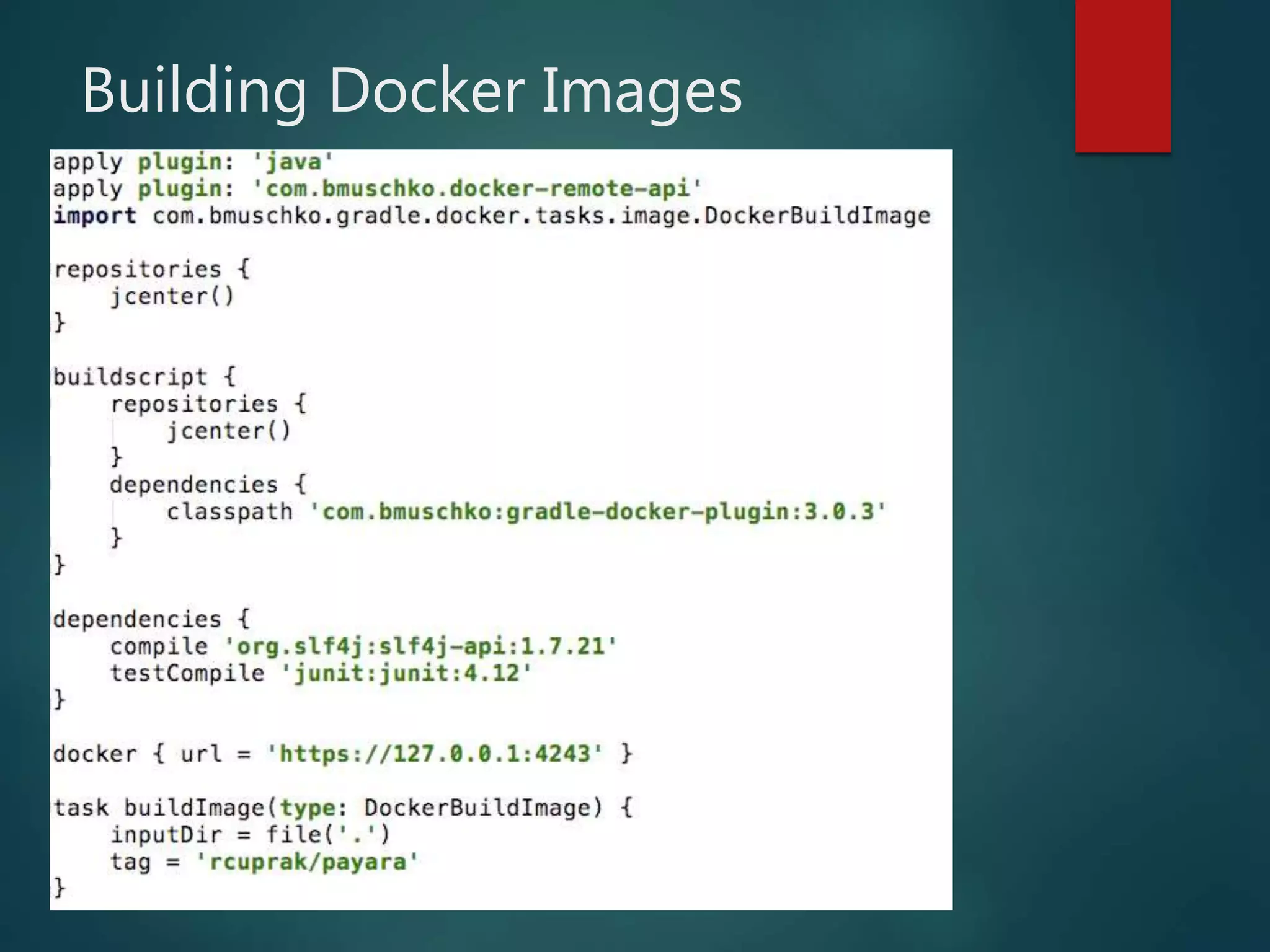 Building Docker Images
 