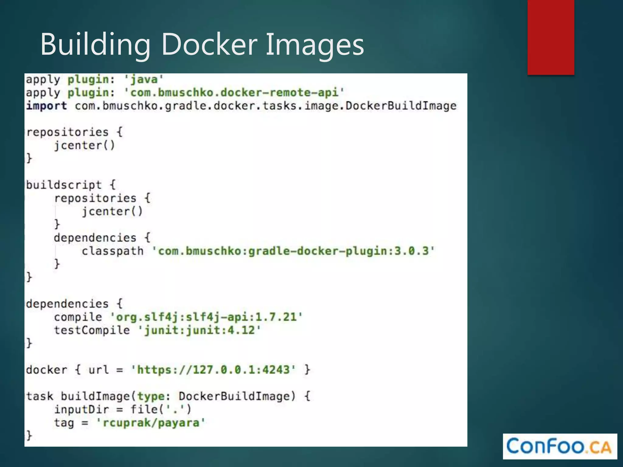 Building Docker Images
 