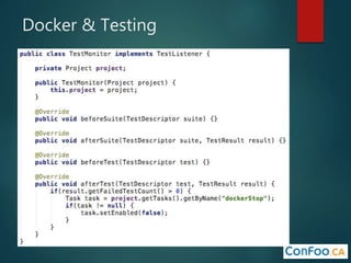 Docker & Testing
 