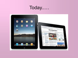 High school technologyIN High School, computers were only used to type out papers and other homework assignments, and for research purposes.Some teachers, not all, used PowerPoint presentations when lecturing.Overhead projectors were still used to show images, and other documents.VCRs and DVD players were used to show educational films.