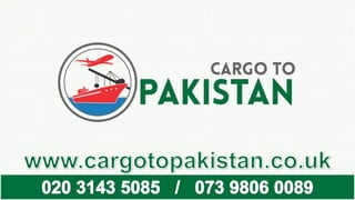 Fastest Cargo to Pakistan
