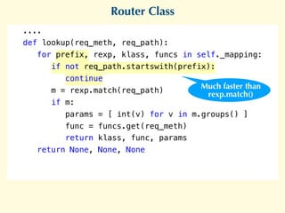 How to make the fastest Router in Python | PDF