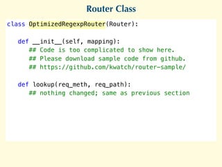 How to make the fastest Router in Python | PDF