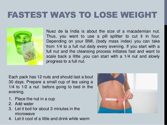 what is the quickest way to lose weight