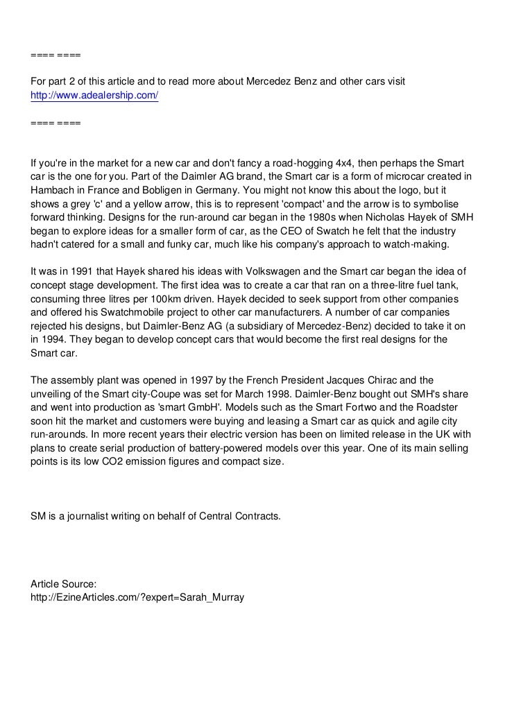 Few facts you didn't know about Smart cars