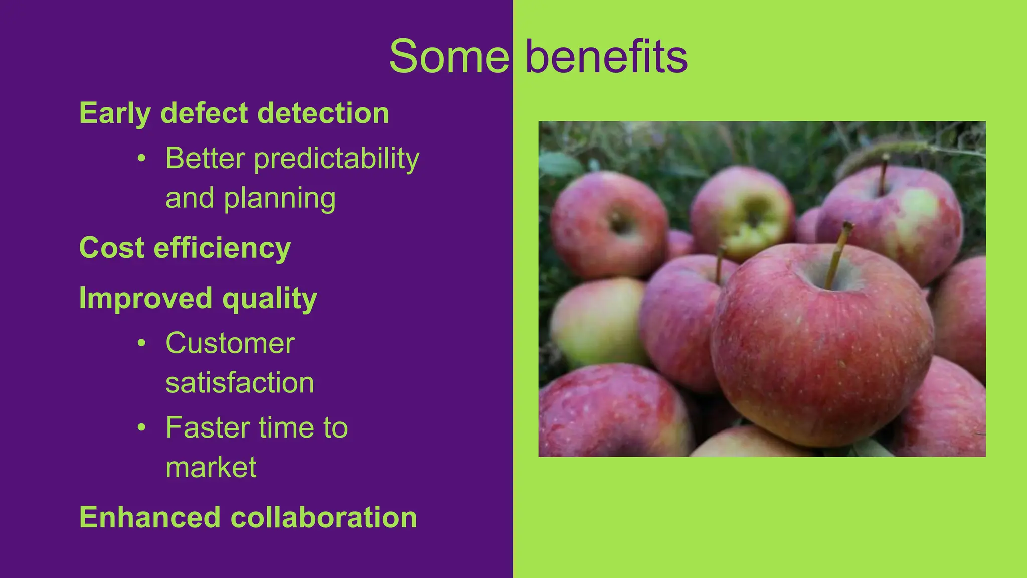 Early defect detection
• Better predictability
and planning
Cost efficiency
Improved quality
• Customer
satisfaction
• Faster time to
market
Enhanced collaboration
Some benefits
https://www.sonarsource.com/blog/leveraging-
sonarqube-sonarcloud-and-sonarlint-for-effective-
shift-left-practices/
 