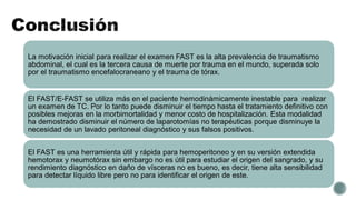 Fast Traumar Fast (Focused assessment with sonography for trauma) | PDF