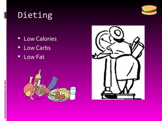 Dieting Low Calories Low Carbs Low Fat 