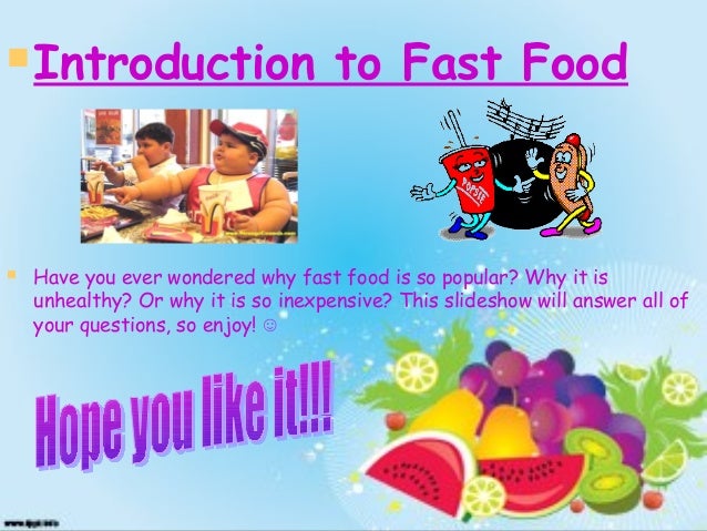 food powerpoint presentation