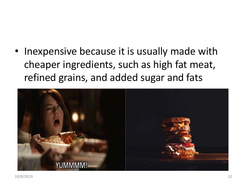 Fast food, advantages and disadvantages