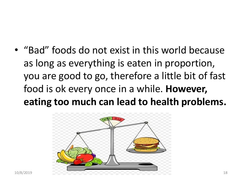 Fast food, advantages and disadvantages