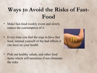 impact of fast food | PPT