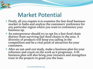 Fast food business in India | Aatmnirbhar Sena | PPTX