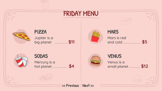 Fast Food Digital Menu Board XL by Slidesgo.pptx
