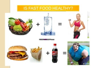 IS FAST FOOD HEALTHY?

 