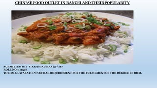 Fast food outlets in rachi and its popularity | PPTX | Food & Drink