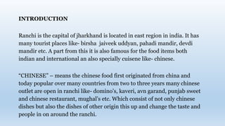 Fast food outlets in rachi and its popularity | PPTX | Food & Drink