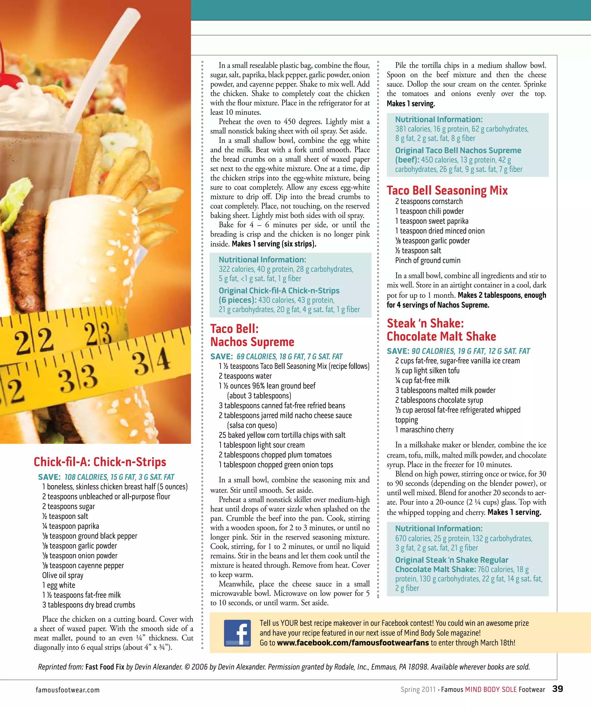 Fast-Food Recipe Makeovers | PDF