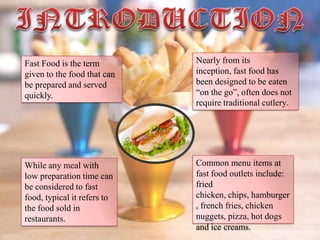 Fast Foods | PPTX
