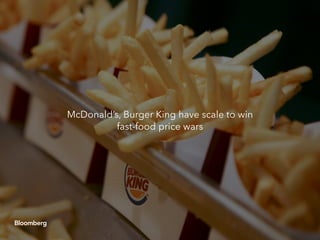 McDonald’s, Burger King have scale to win
fast-food price wars
 