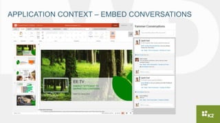 APPLICATION CONTEXT – EMBED CONVERSATIONS
 