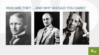 WHO ARE THEY ... AND WHY SHOULD YOU CARE?
 