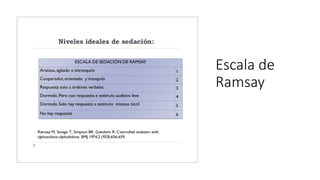 Escala de
Ramsay
 