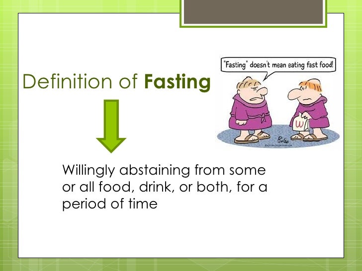 Fasting
