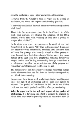 Spirituality of Fasting | PDF