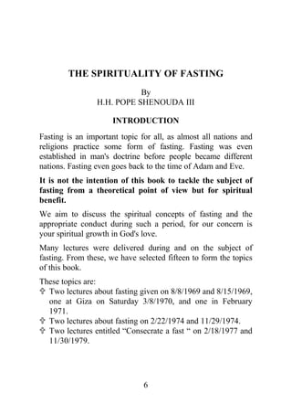 Spirituality of Fasting | PDF