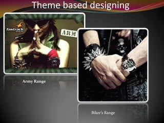 Theme based designing
Army Range
Biker’s Range
 