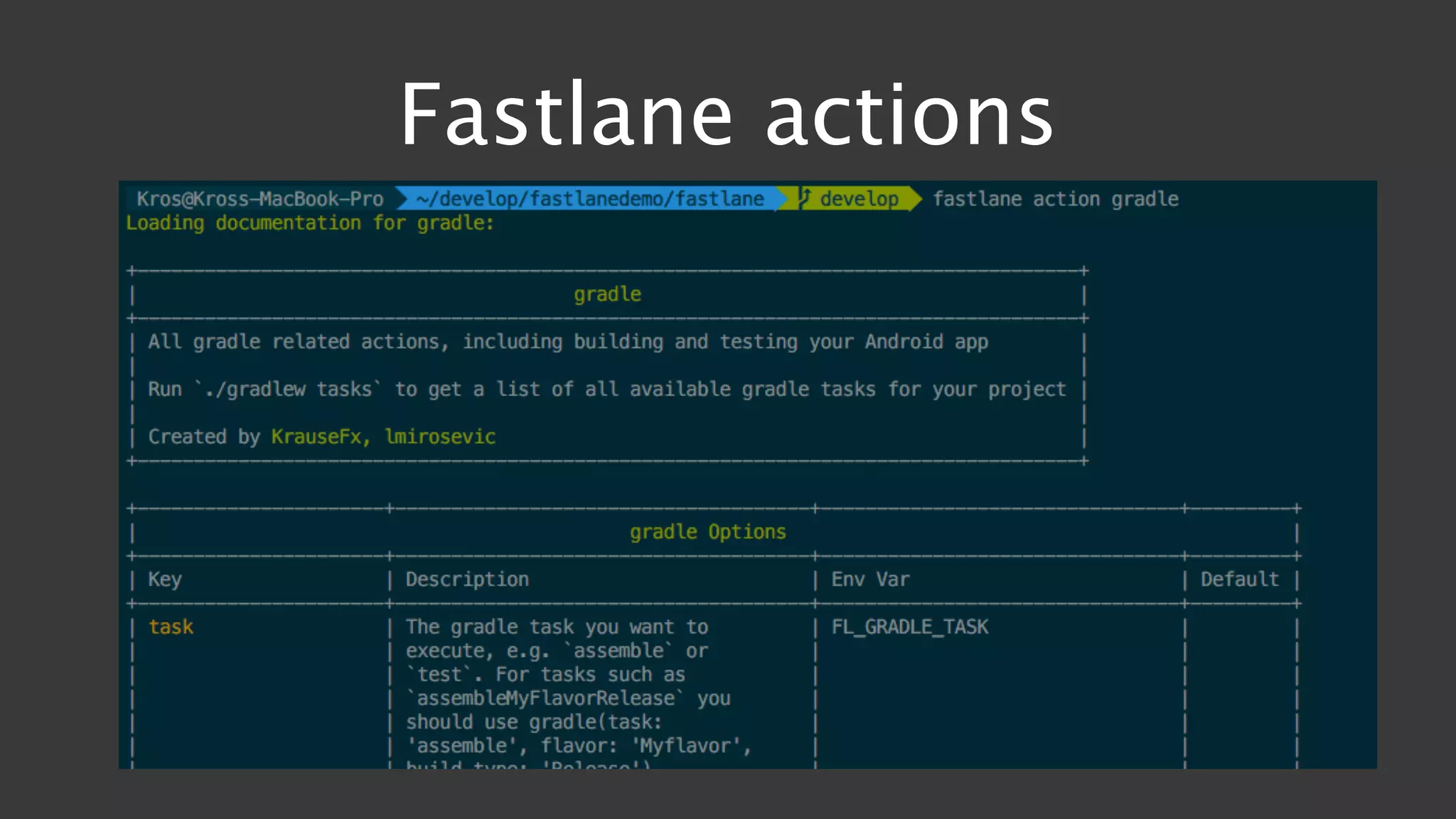 Fastlane actions
 
