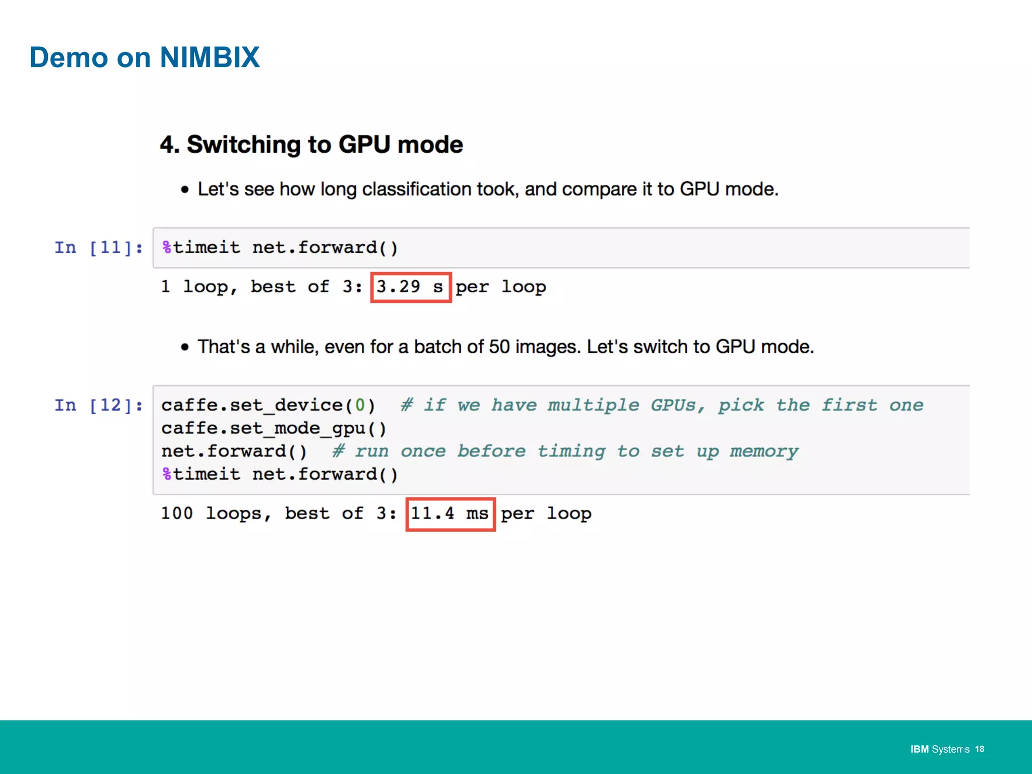 IBM Systems
Demo on NIMBIX
| 18
 