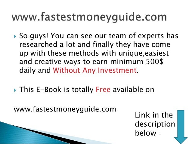 Easy ways to make money best money guide for making fast money