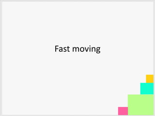 Fast moving
 
