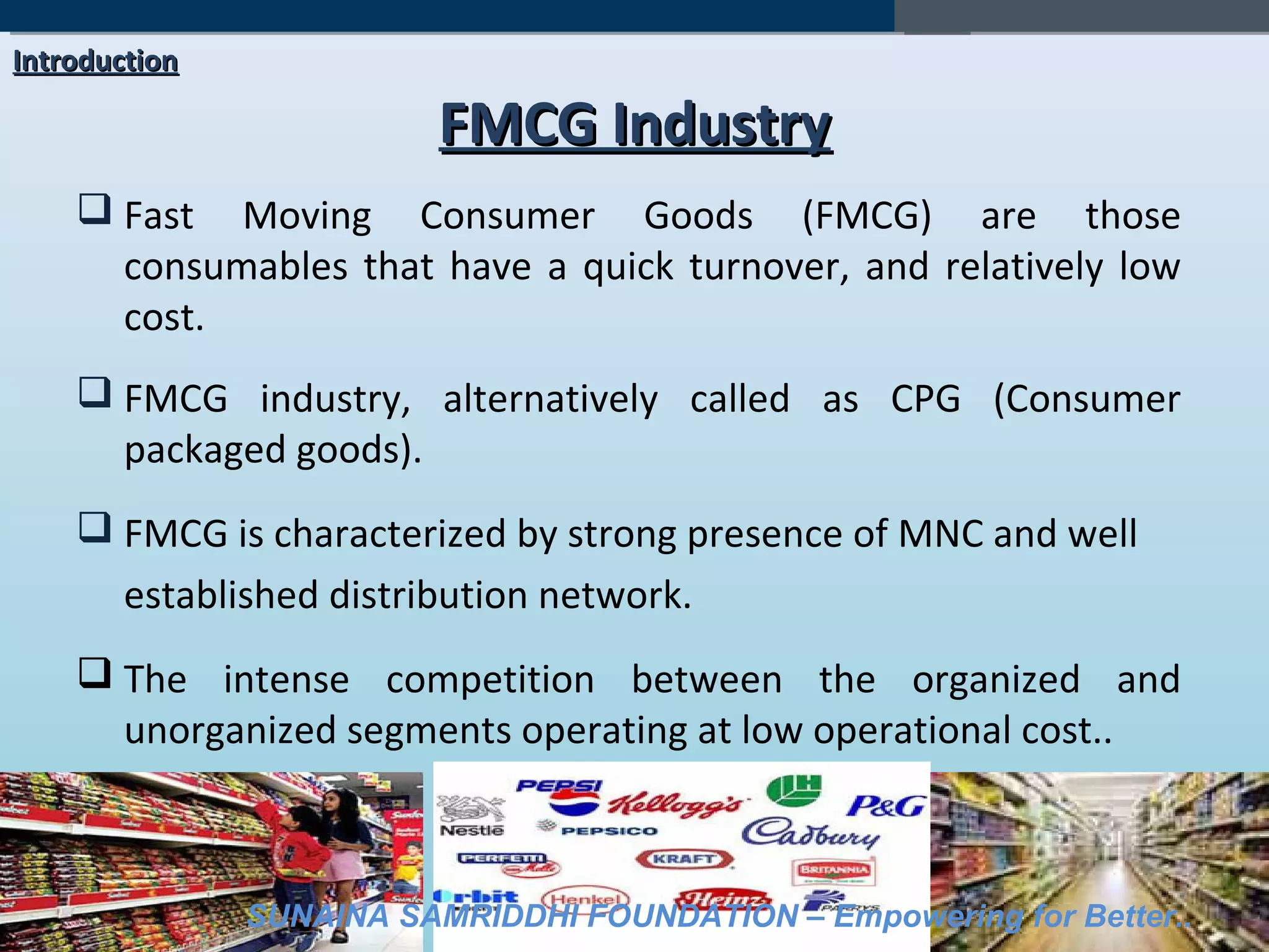 Fast moving consumer goods ( FMCG ) | PPT