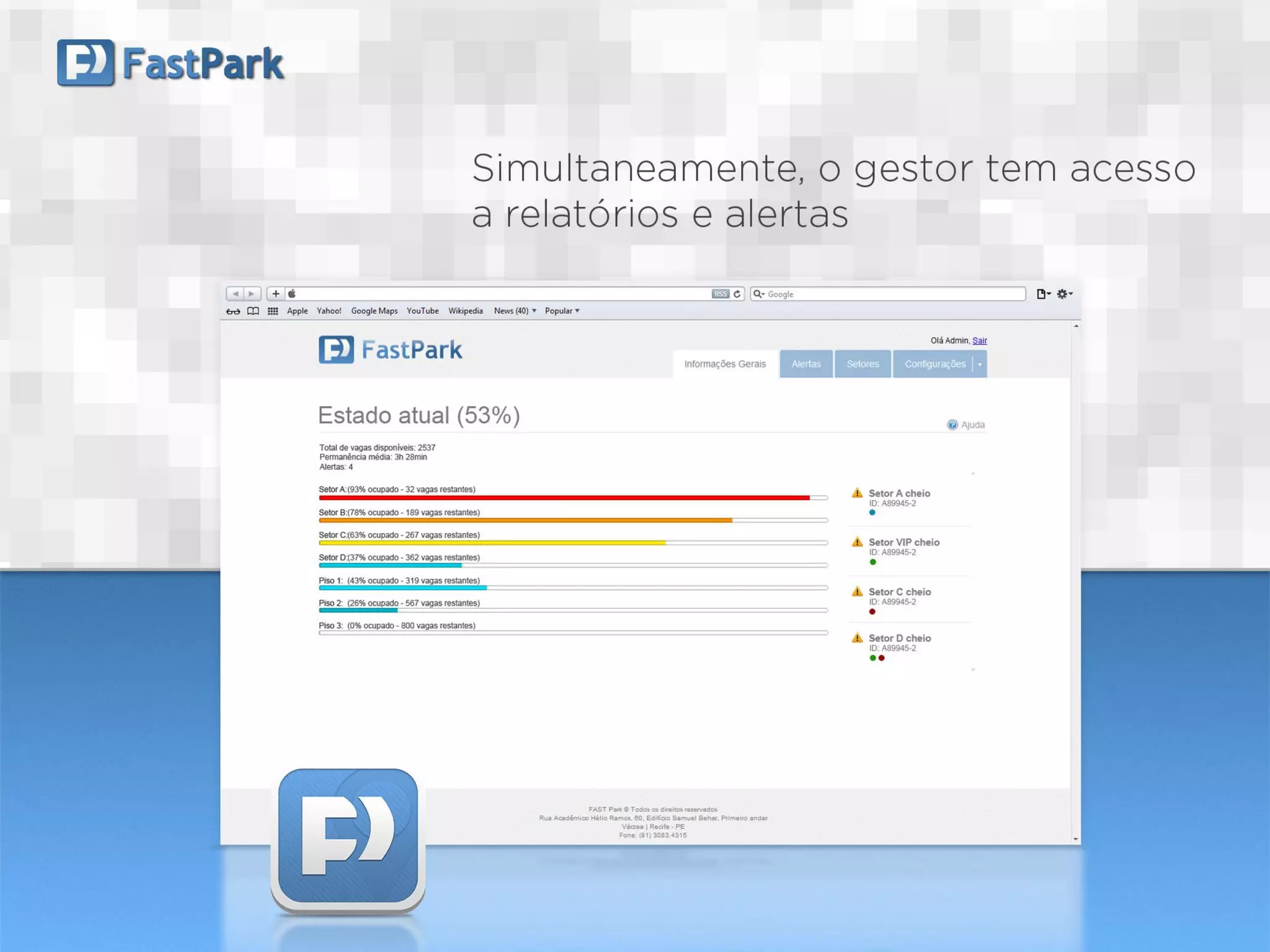 Fastpark - Sistema de localização de vagas em estacionamentos
