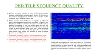 FastQC is a widely used quality control tool for high-throughput ...