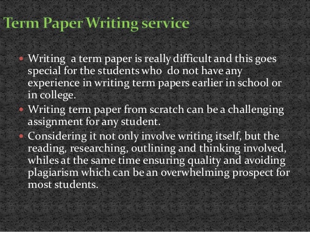 Best term paper services