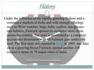 Fastrack the fashion industry | PPTX